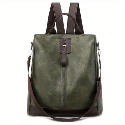 Taschen-Rucksack für Frauen aus veganem PU-PU Leder mit sicherem Design