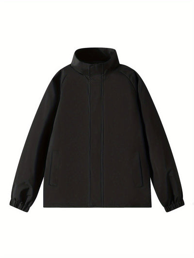 Daan | Chaqueta negra de hombre con cuello alto