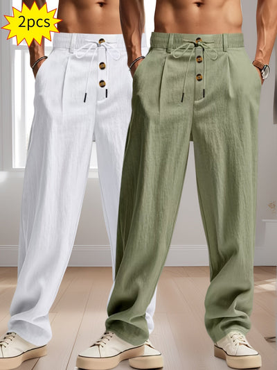 Entspanntes Luxus-Hosen-Set - Komfort und Stil ohne Kompromisse