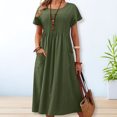 Damen - Bequemes Kleid - Weicher Stoff - Lässiger Stil - Perfekt für jeden Tag