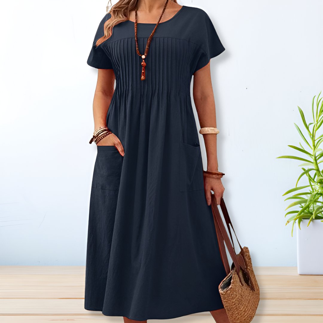 Damen - Bequemes Kleid - Weicher Stoff - Lässiger Stil - Perfekt für jeden Tag
