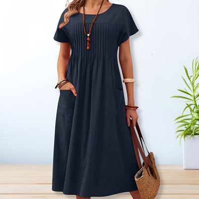 Damen - Bequemes Kleid - Weicher Stoff - Lässiger Stil - Perfekt für jeden Tag