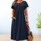 Damen - Bequemes Kleid - Weicher Stoff - Lässiger Stil - Perfekt für jeden Tag