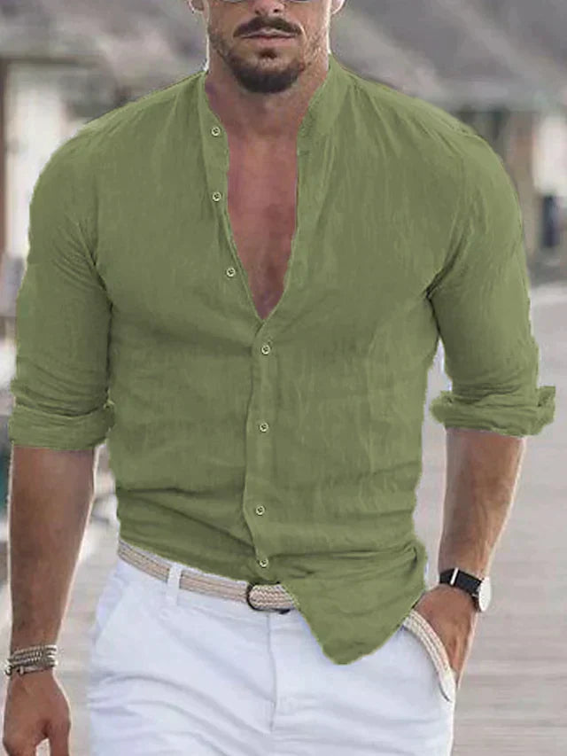 Daniel – das elegante natürliche Texturhemd für Herren