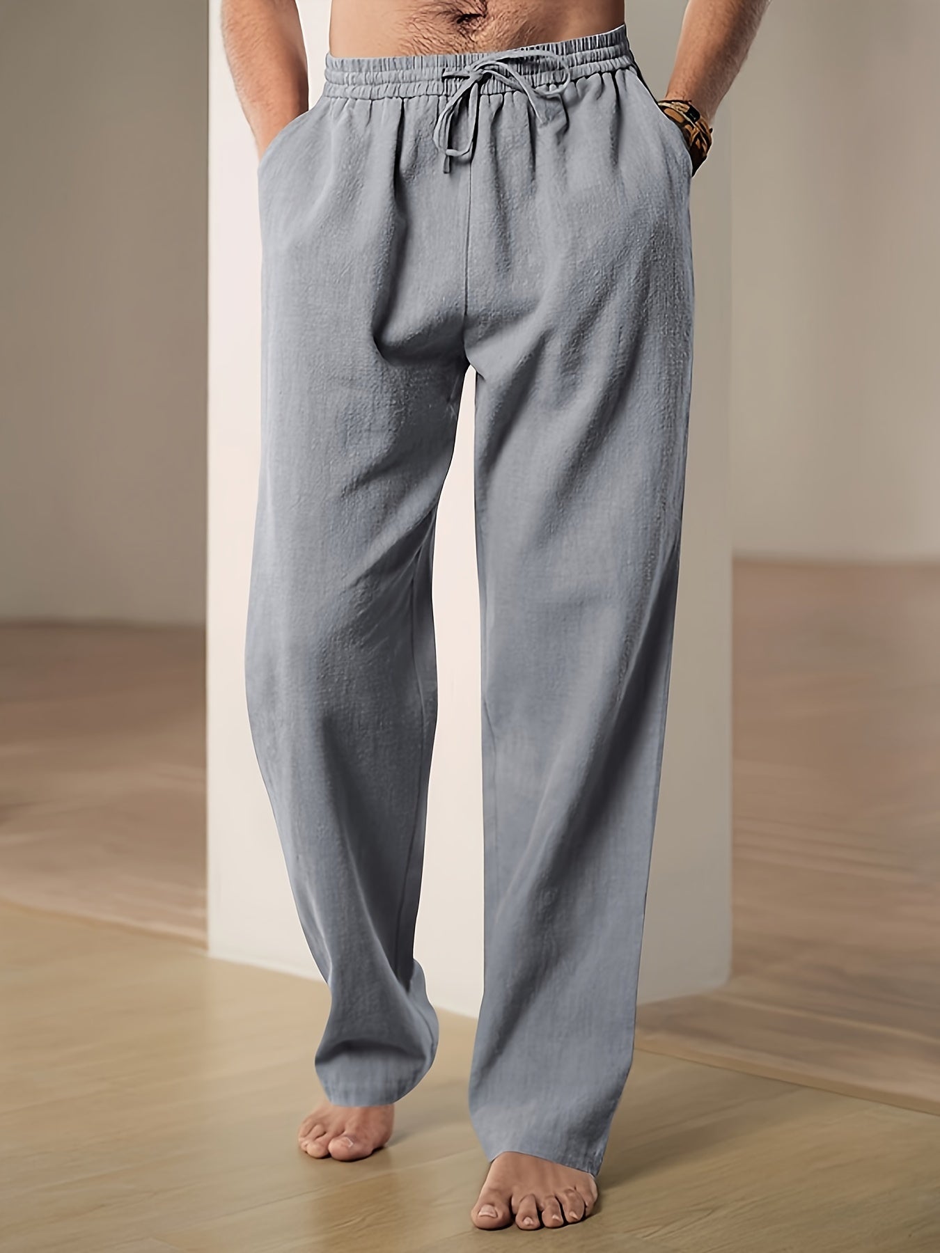 Lässig geschnittene Hose mit Kordelzug für Männer