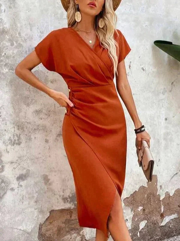 Bo | Schickes Midikleid mit V-Ausschnitt