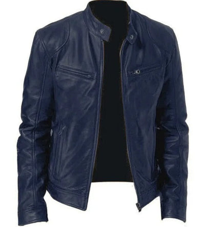 Brodie PU-PU Lederjacke mit Stehkragen