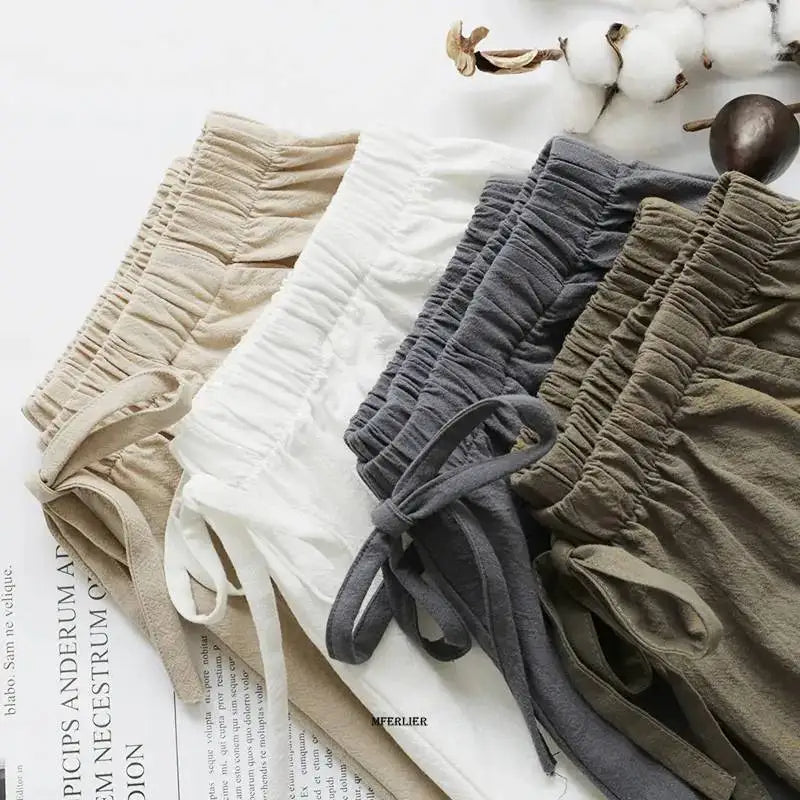 natürliche Textur-Shorts in Übergröße mit hoher Taille für Sommer 2025