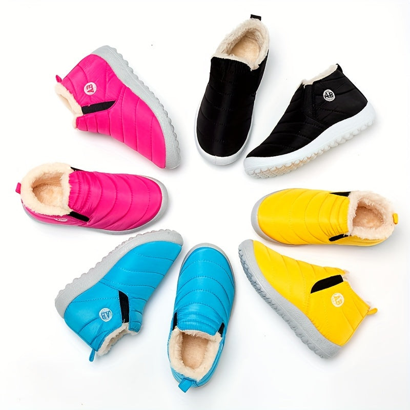 Varma, mysiga, halkfria ankelkängor i fleece, mjuka vandringskängor - Laice