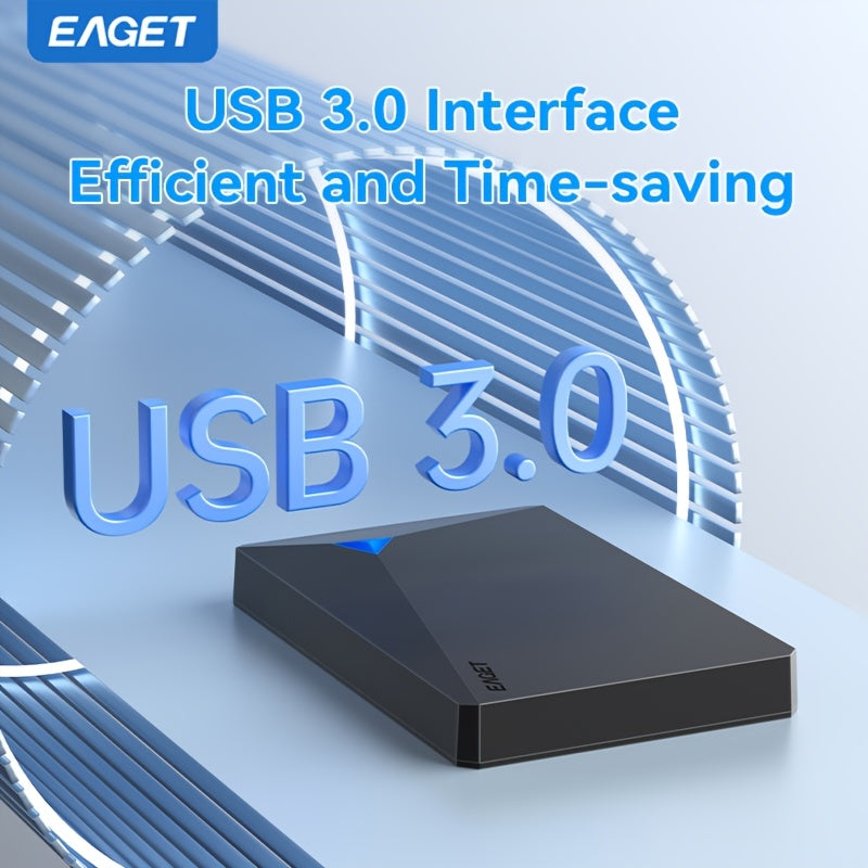 EAGET Bärbar extern hårddisk USB 3.0 (250 GB-4 TB, för bärbar dator, MacBook och PS5)