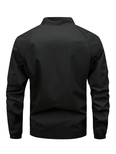 Daan | Chaqueta negra de hombre con cuello alto