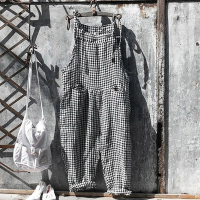 Vintage Gestreift Weiter Overall Für Damen | Ideal für den Sommer