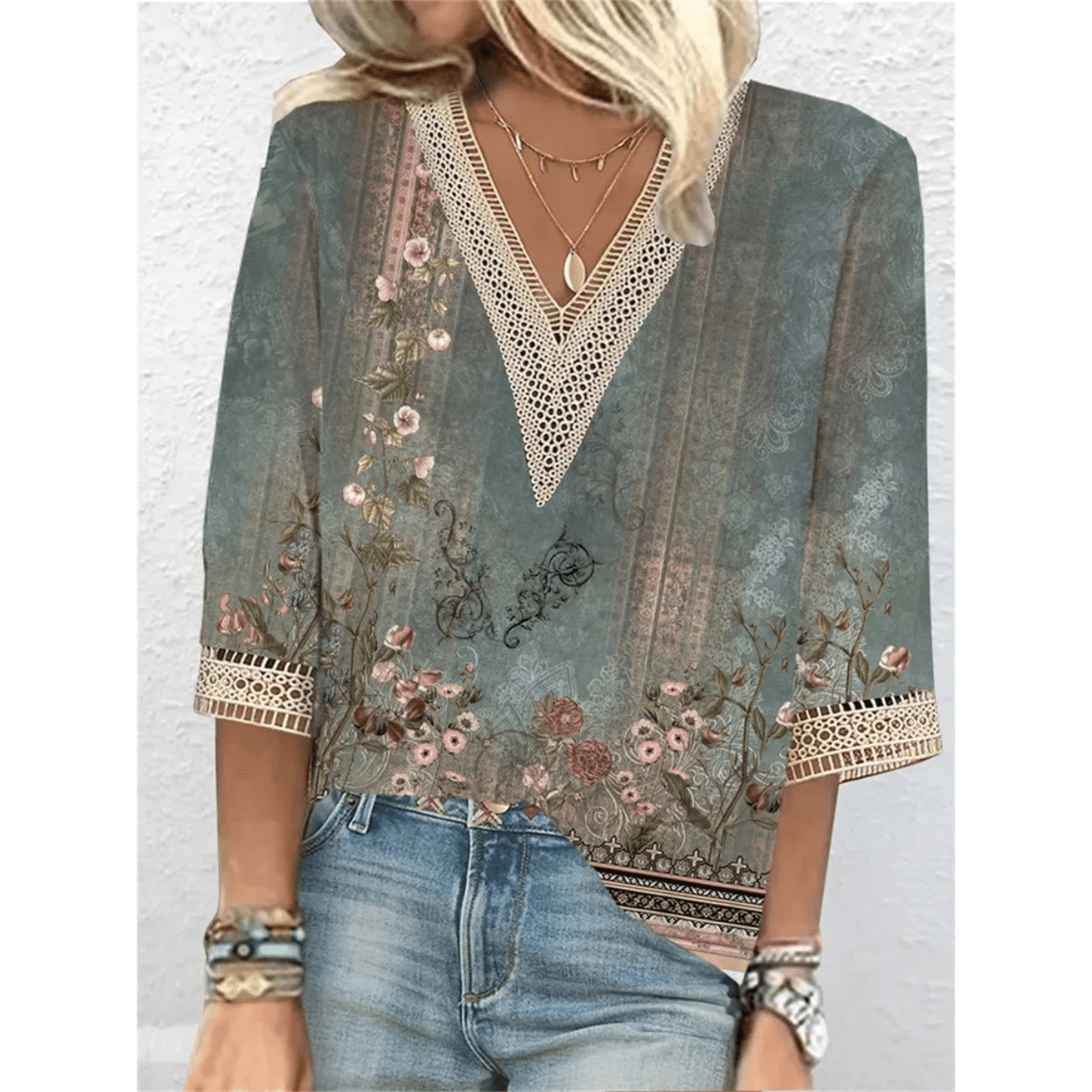 Claire | Elegante Bluse mit V-Ausschnitt