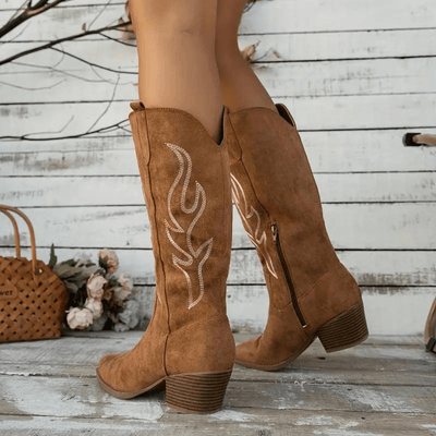 Damen-Cowboystiefel - Western-Stil Retro und Elegant