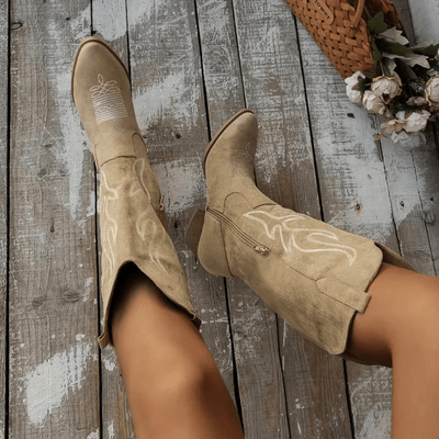 Damen-Cowboystiefel - Western-Stil Retro und Elegant