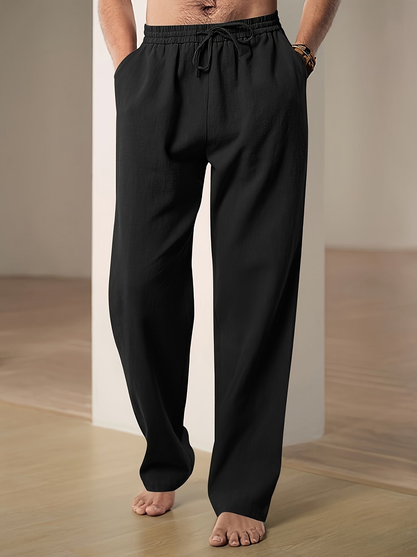 Lässig geschnittene Hose mit Kordelzug für Männer