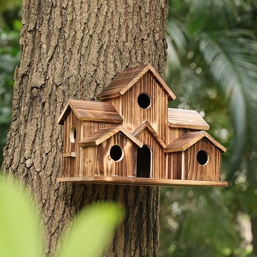 WillowNest Funktionales Vogelhaus aus Holz