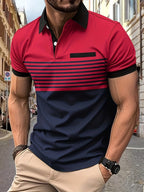 Gestreiftes Sommer-Poloshirt für Männer | Louis