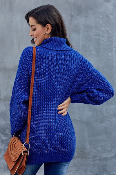 Patricia | Stilvoller Rollkragenpullover für Damen mit grobem Zopfmuster