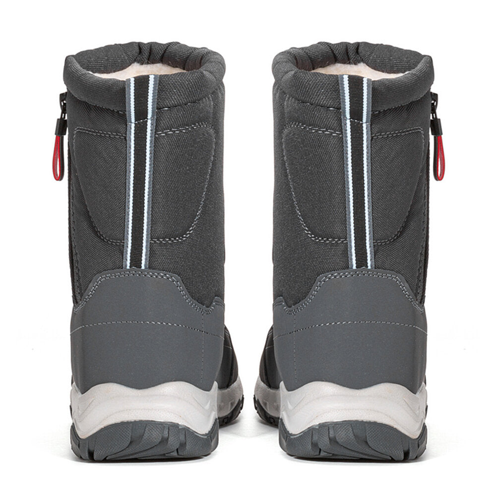 Damen-Winterstiefel mit seitlichem Reißverschluss – wasserdichte, rutschfeste, strapazierfähige Schneestiefel mit warmem Futter