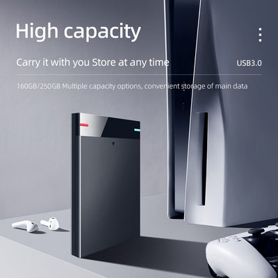 Disco duro externo portátil USB 3.0 (160 GB-500 GB, disco duro móvil de alta velocidad para portátil y teléfono)