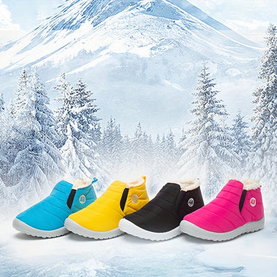 Varma, mysiga, halkfria ankelkängor i fleece, mjuka vandringskängor - Laice