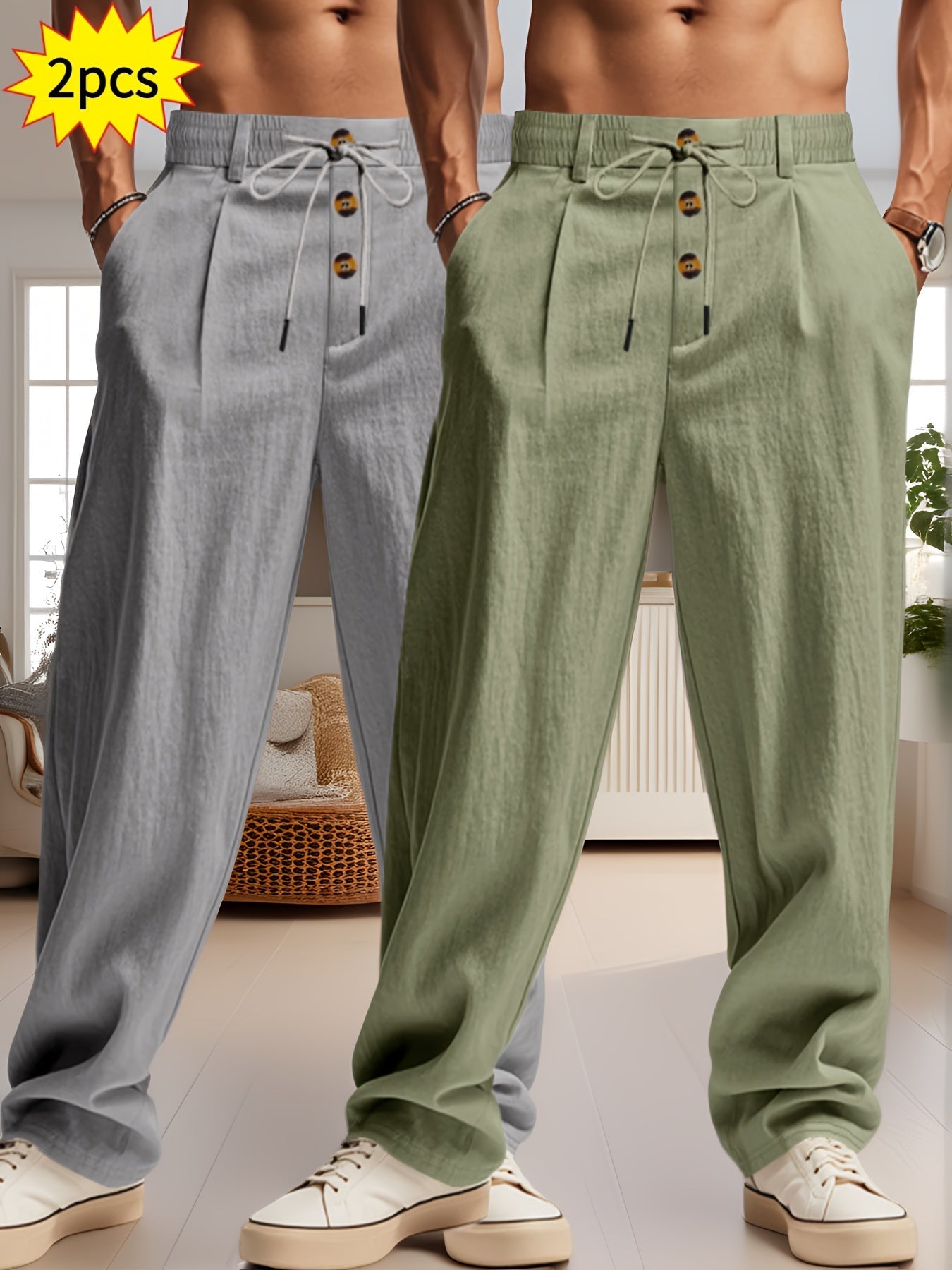 Entspanntes Luxus-Hosen-Set - Komfort und Stil ohne Kompromisse
