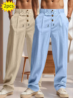 Entspanntes Luxus-Hosen-Set - Komfort und Stil ohne Kompromisse