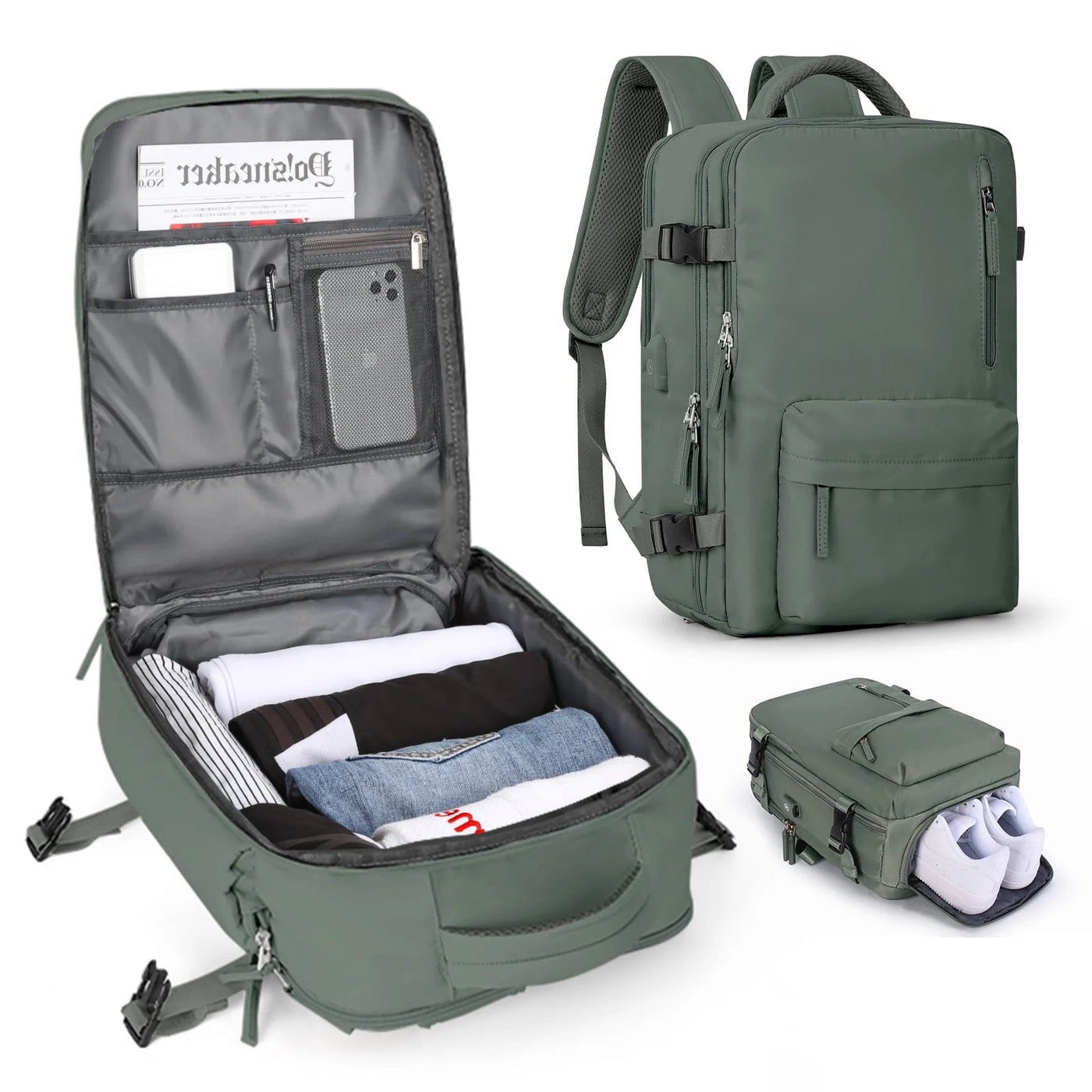 Rucksack - Große wasserdichte Reisetasche für Wanderungen und Reisen