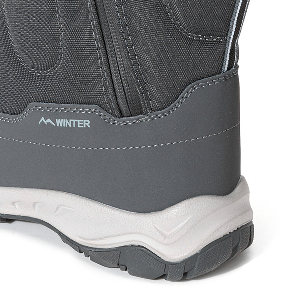 Damen-Winterstiefel mit seitlichem Reißverschluss – wasserdichte, rutschfeste, strapazierfähige Schneestiefel mit warmem Futter
