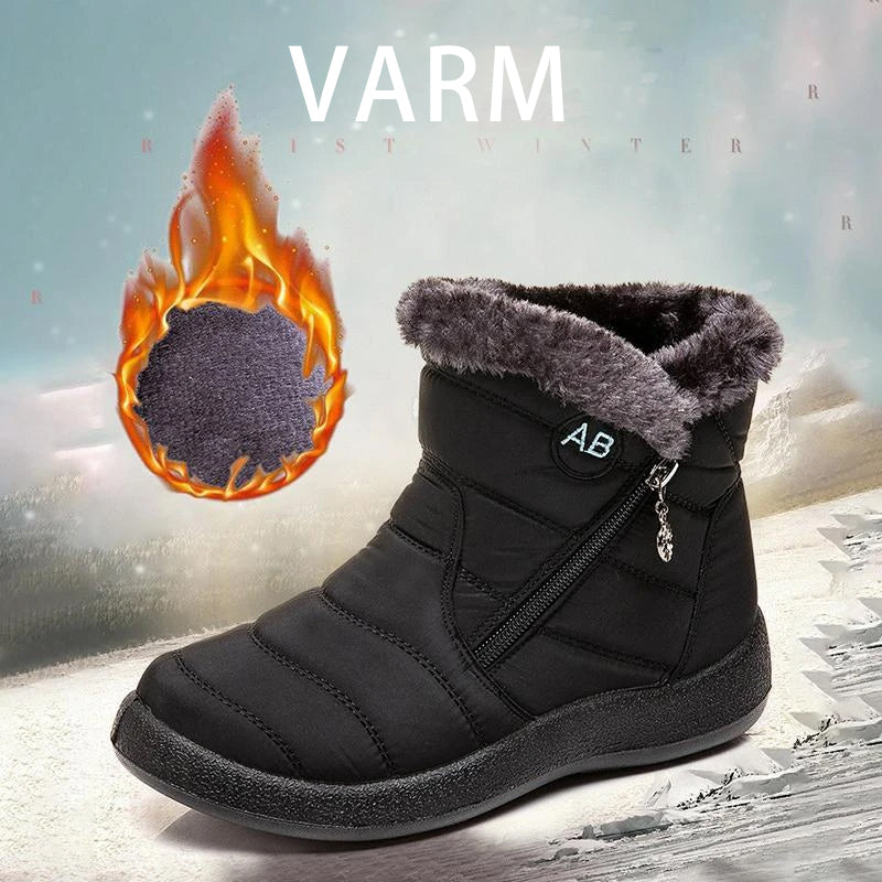 Wasserdichte Schneeschuhe für Damen mit wärmendem Plüsch