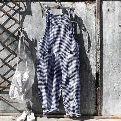 Vintage Gestreift Weiter Overall Für Damen | Ideal für den Sommer