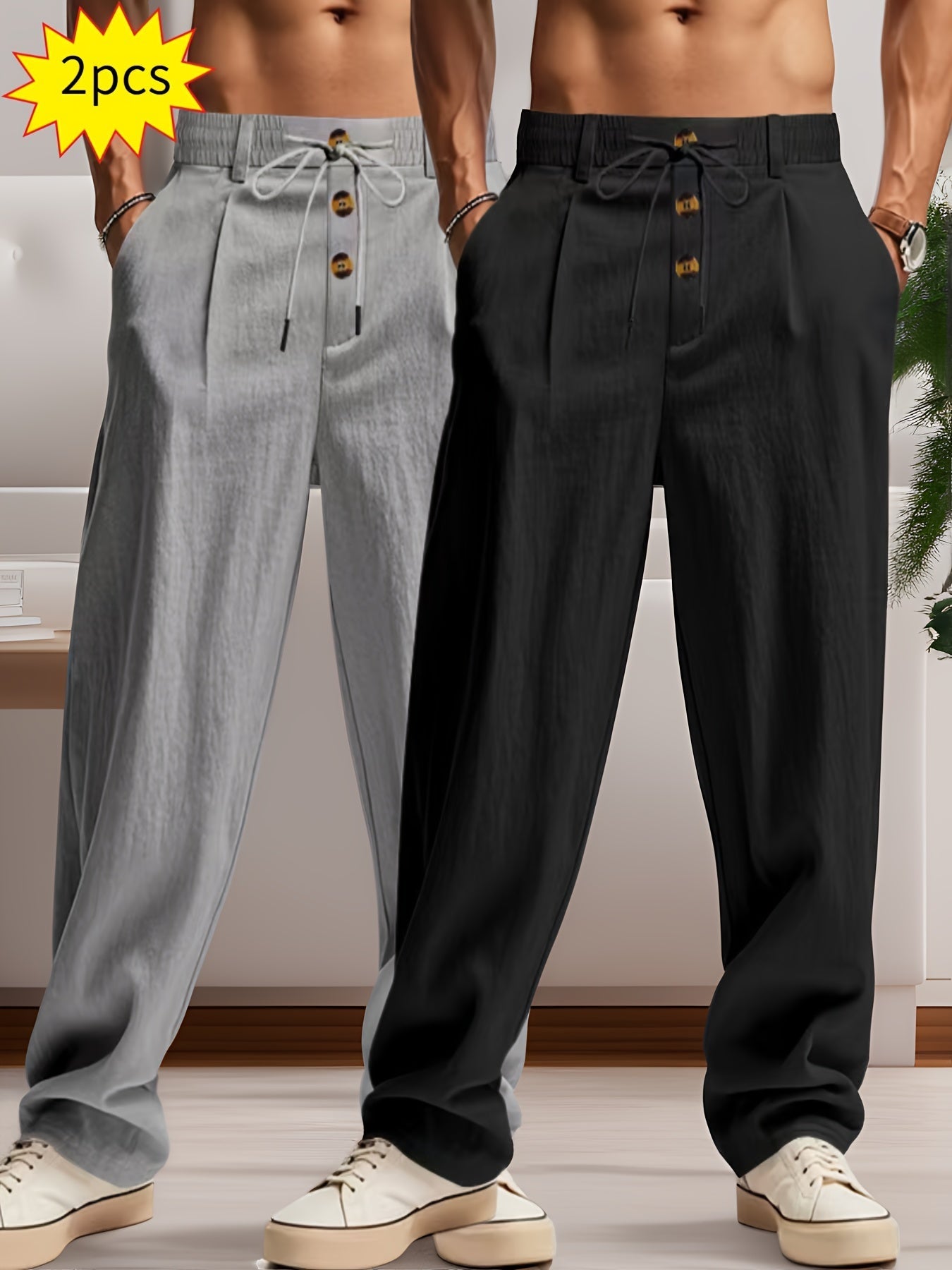 Entspanntes Luxus-Hosen-Set - Komfort und Stil ohne Kompromisse