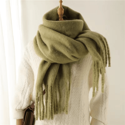CosyCharm – Weicher Kaschmir-Schal mit Fransen für warme Wintertage