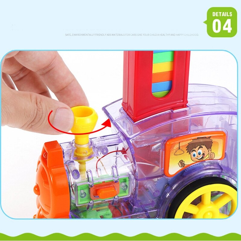 Steinlage - Montessori-Dominozug-Spielzeug