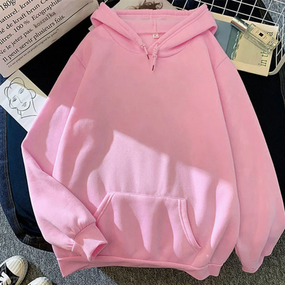 Damen-Kapuzenpullover - Oversize-Passform - Sweatshirt - Beuteltasche - Gerippte Bündchen - Lässiger Stil