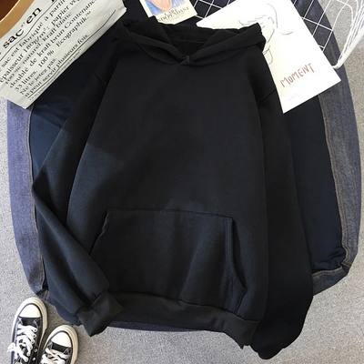 Damen-Kapuzenpullover - Oversize-Passform - Sweatshirt - Beuteltasche - Gerippte Bündchen - Lässiger Stil