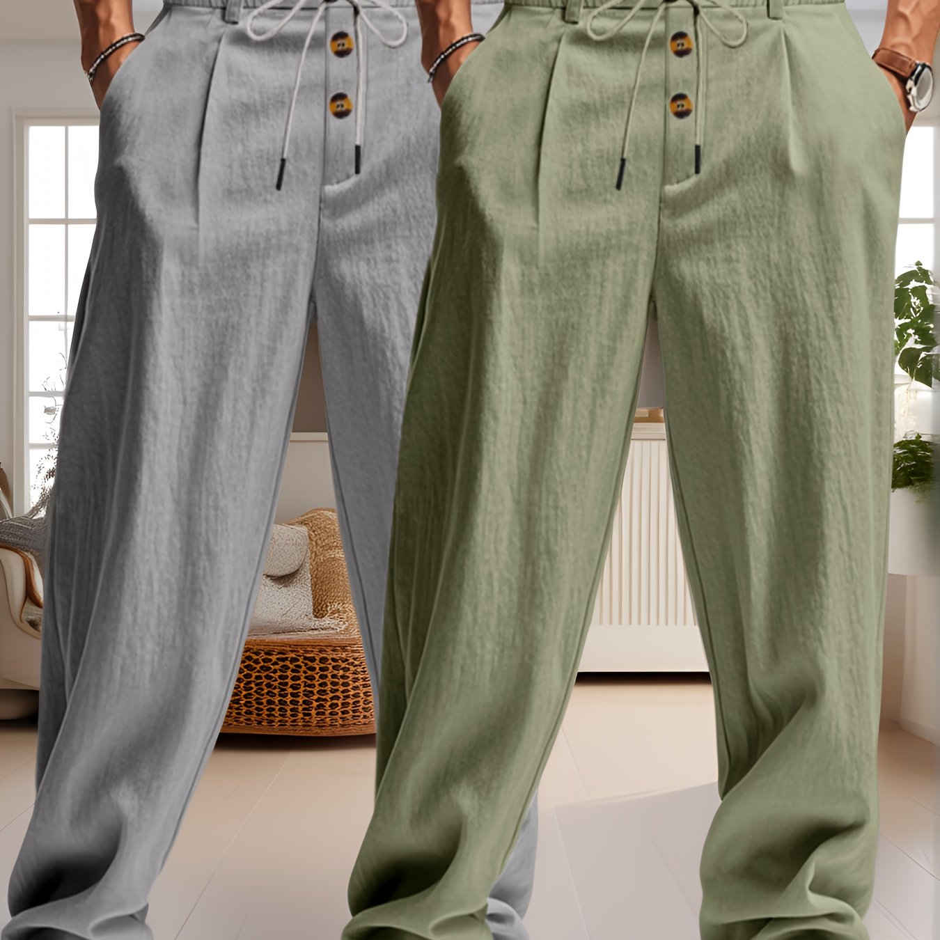 Entspanntes Luxus-Hosen-Set - Komfort und Stil ohne Kompromisse