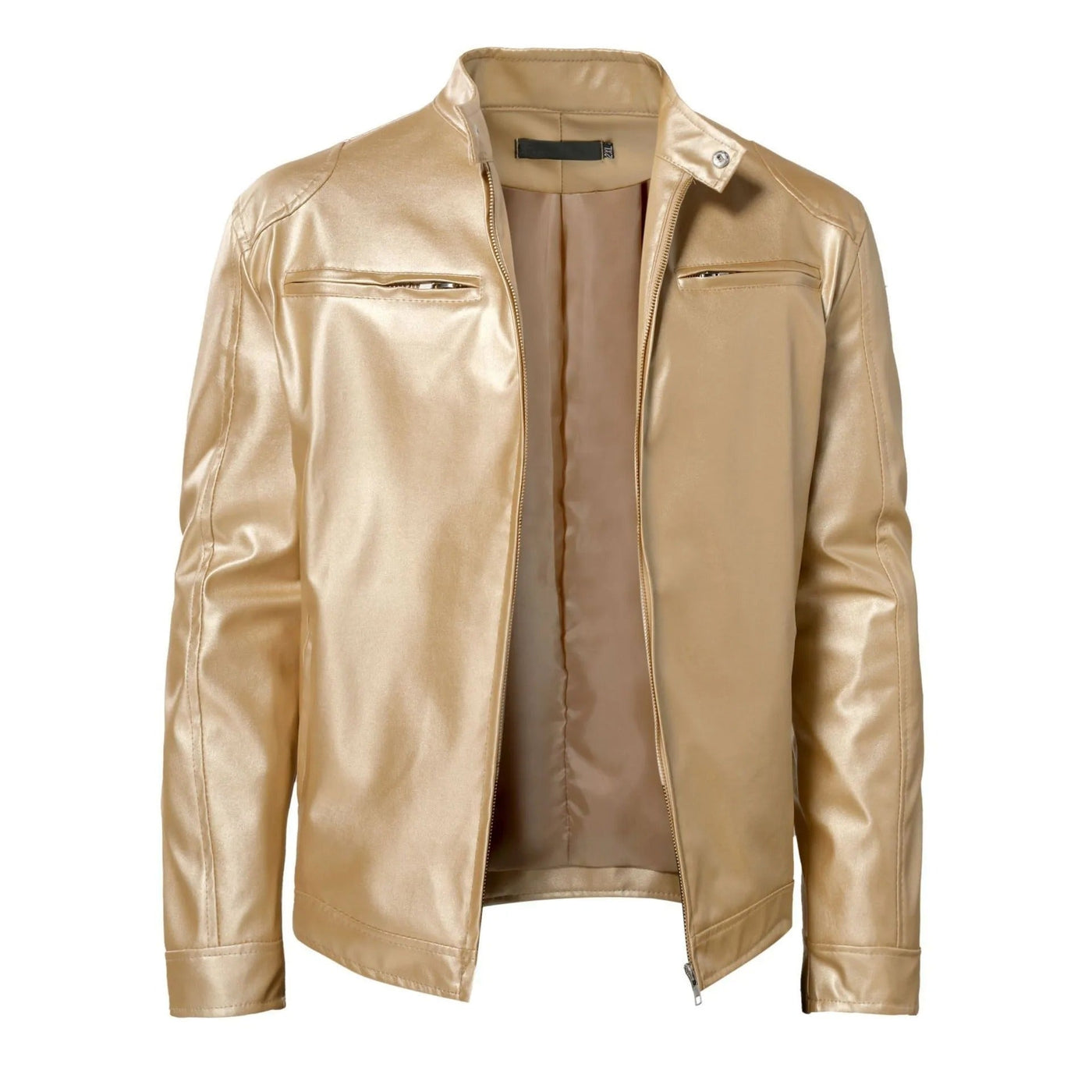 Brodie PU-PU Lederjacke mit Stehkragen