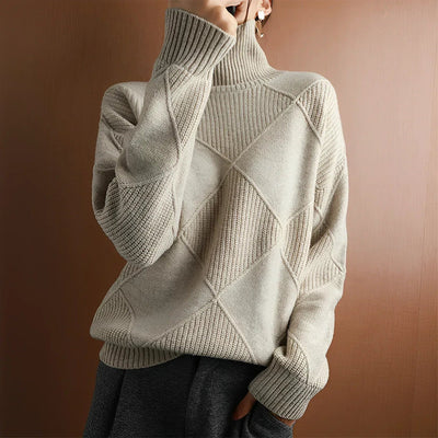Marie Feinstrick - Pullover mit Rundhalsausschnitt