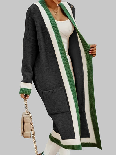 Charlotte Lange Strickjacke - Vintage-Inspiration mit bunten Akzenten