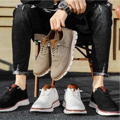 Herren-Walking-Strick-Sneaker | Leichte Arbeitsschuhe