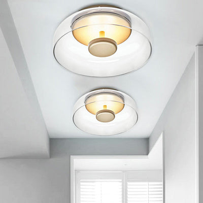 Elegant takkonstruktion i LED-glas
