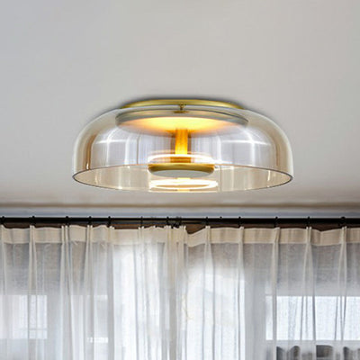 Elegant takkonstruktion i LED-glas