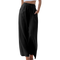 Elegante Damenhose aus soft-touch-stoff und natürliche Textur hoher Bund edler Look