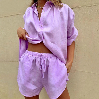 Fayelle - Airy Blusen- und Hosen-Set