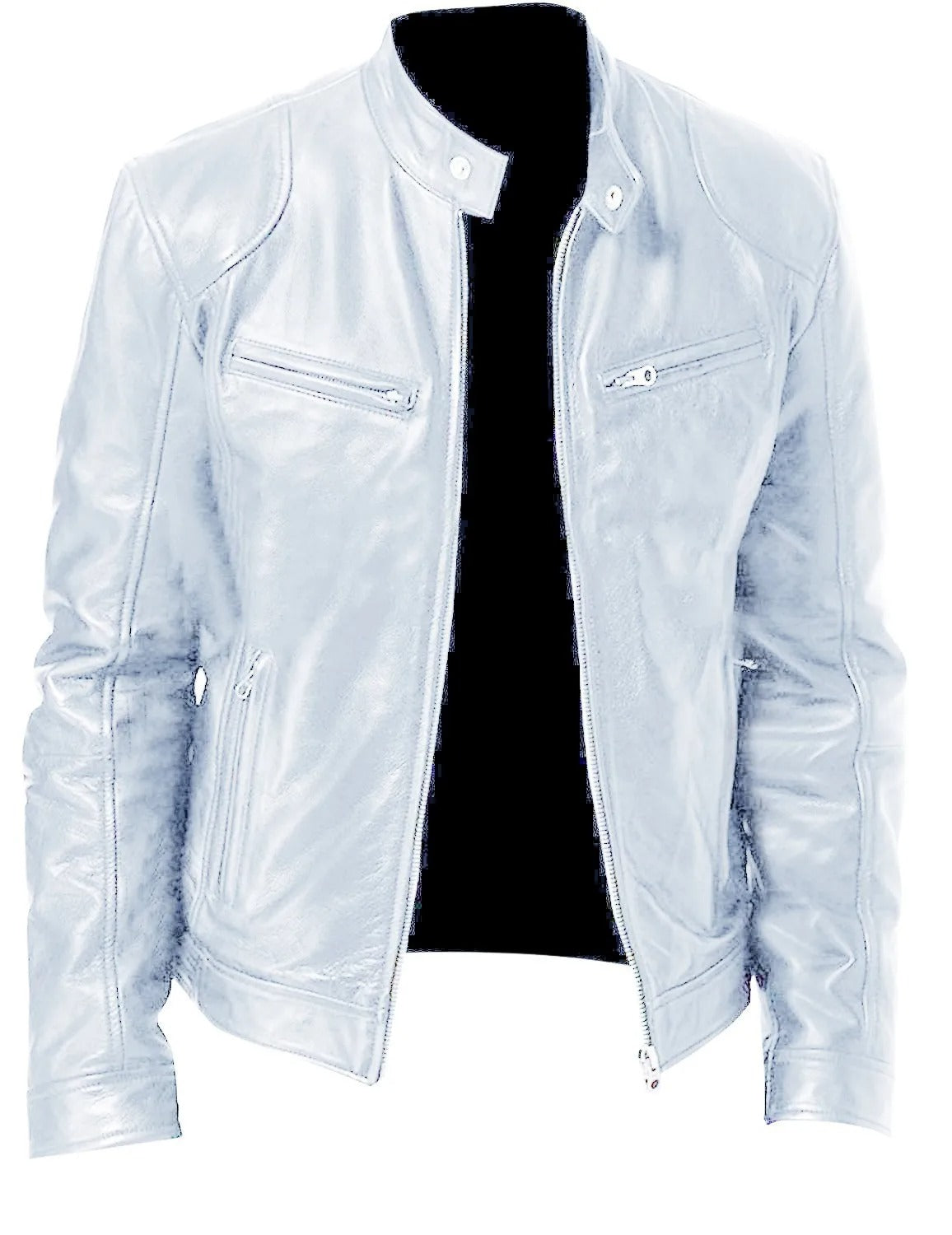 Brodie PU-PU Lederjacke mit Stehkragen