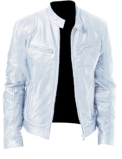 Brodie PU-PU Lederjacke mit Stehkragen