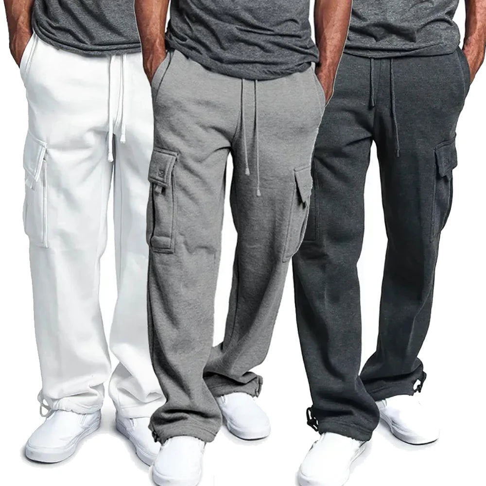 Ultrabequeme Herren-Cargo-Jogginghose aus Fleece