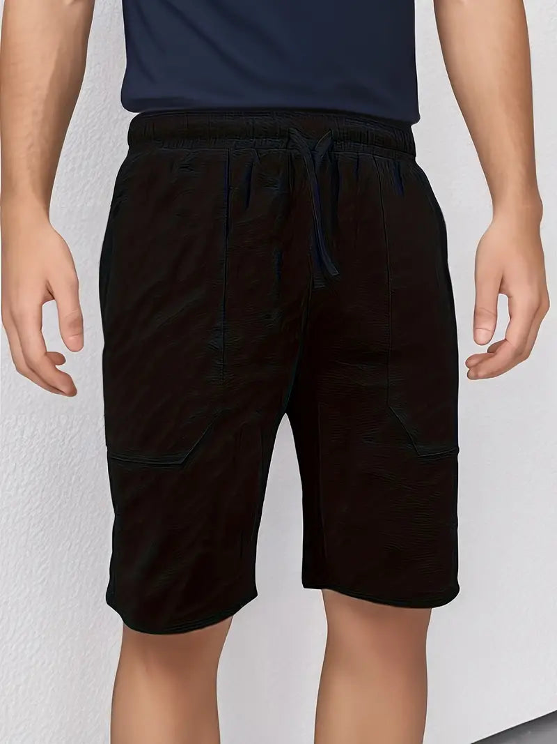 Lässige kurze Hose aus natürliche Textur für Herren